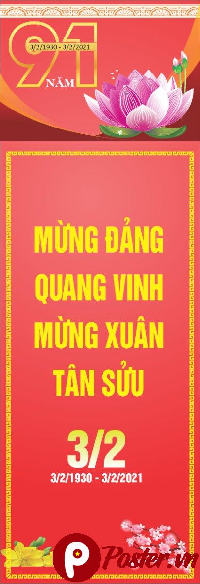 Phướn Mừng Đảng Mừng Xuân Tân Sửu