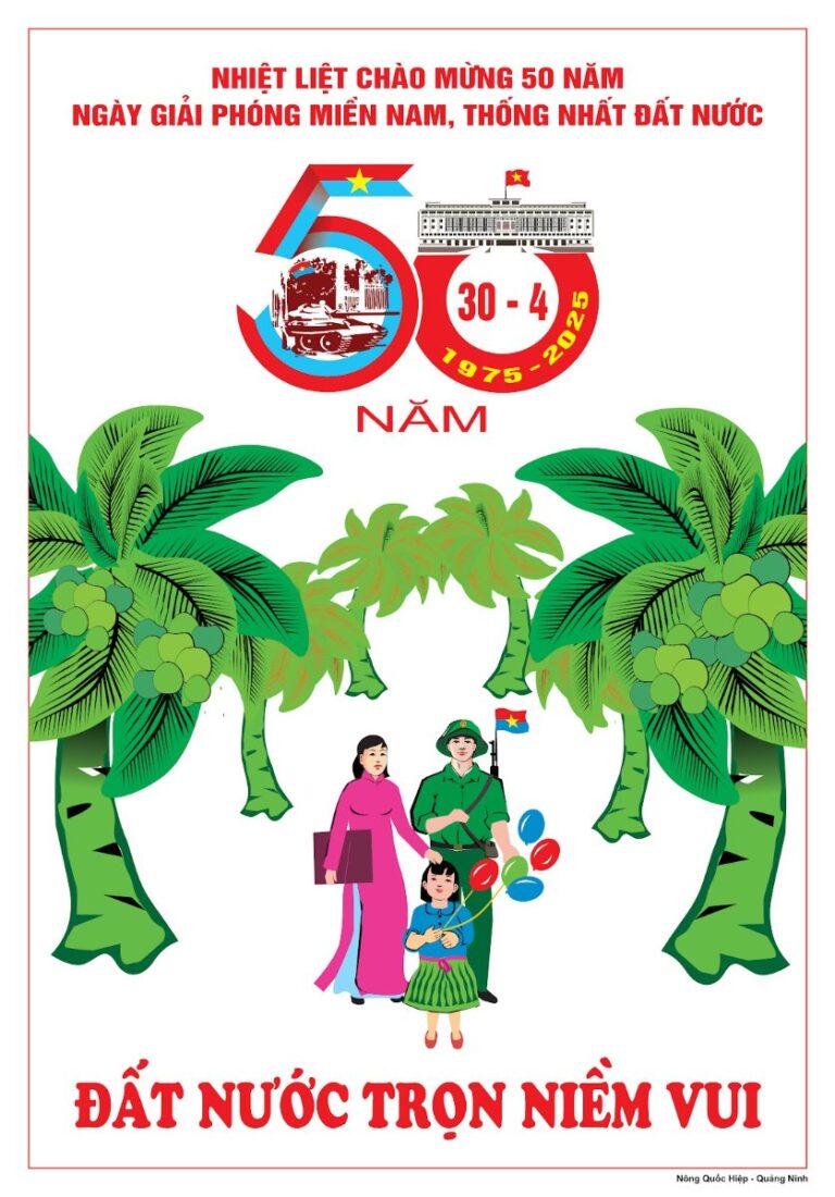 Poster 30/4/1975-2025 Thống Nhất Đất Nước