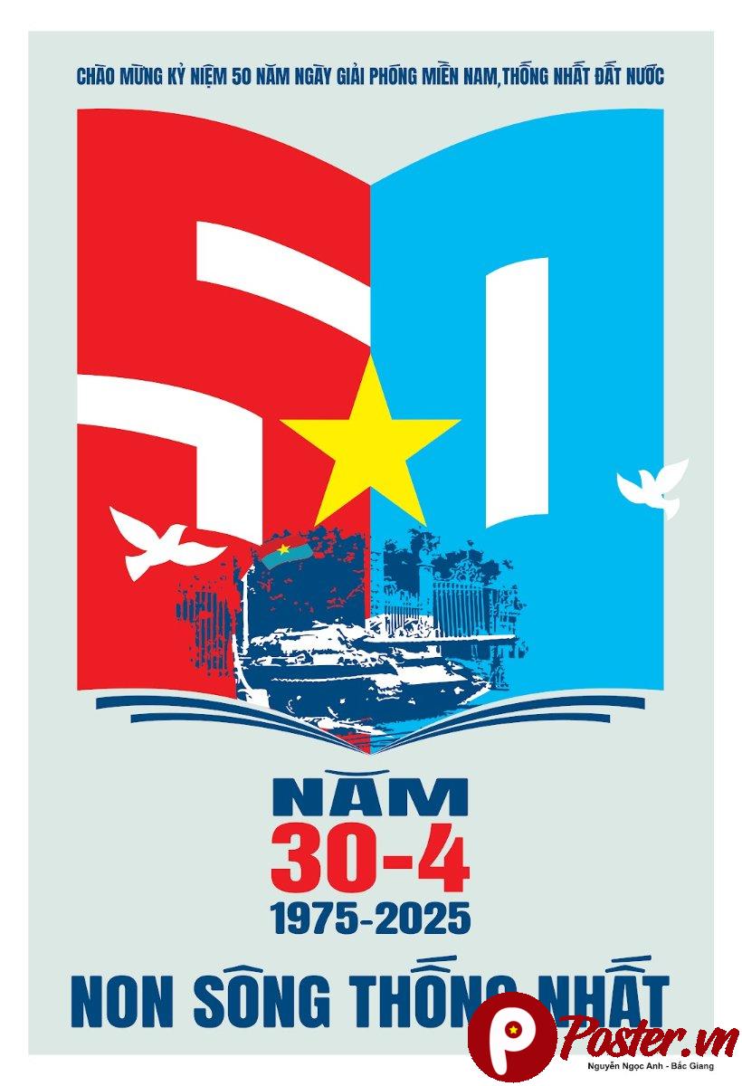 Poster 30/4/1975-2025 Thống Nhất