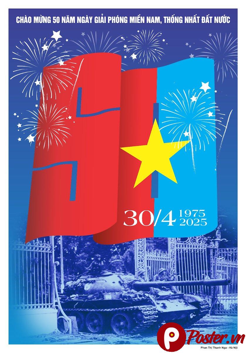 Poster 30/4/1975-2025 vector