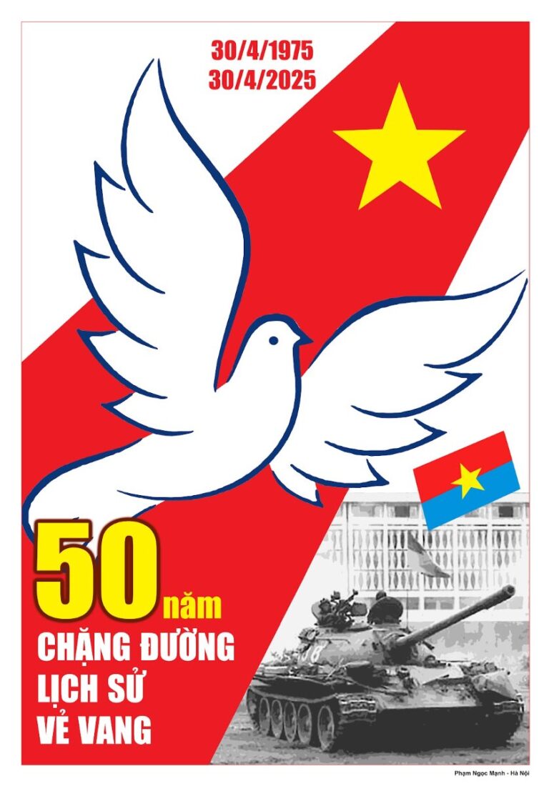 Poster 30/4/1975 - 30/4/2025 Vector