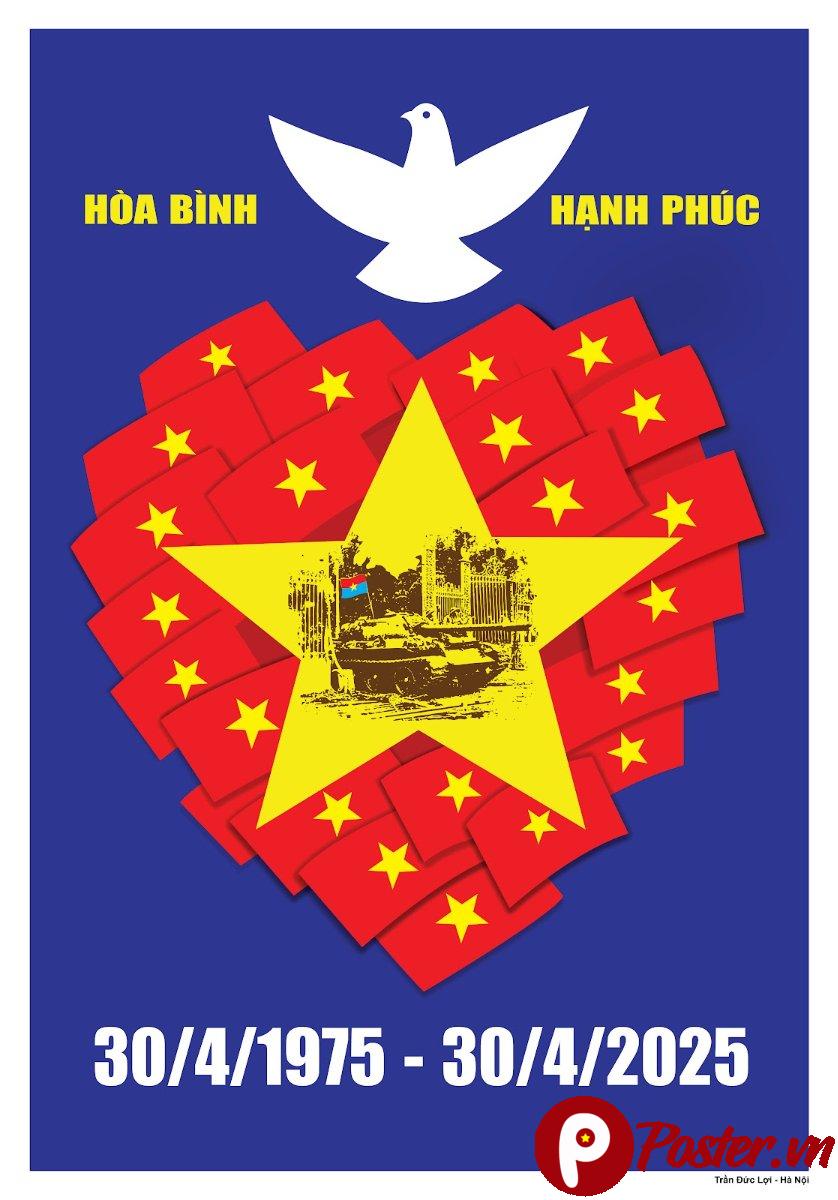 Poster 30/4/1975 - 30/4/2025 Vector