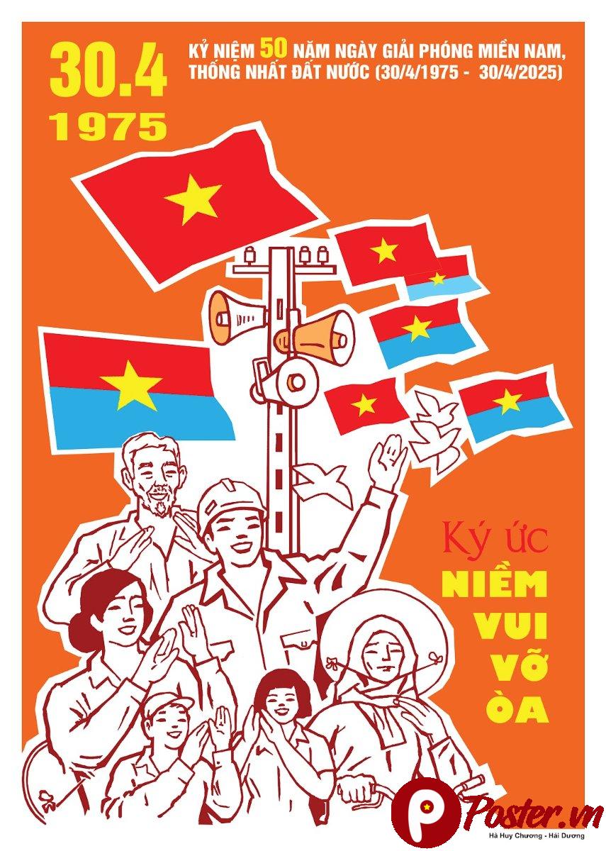 Poster 30/4/1975 vector