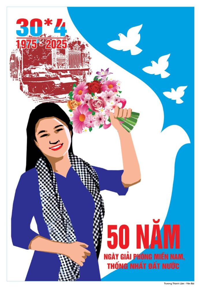 Poster 30/4 kỷ niệm 50 năm Giải phóng