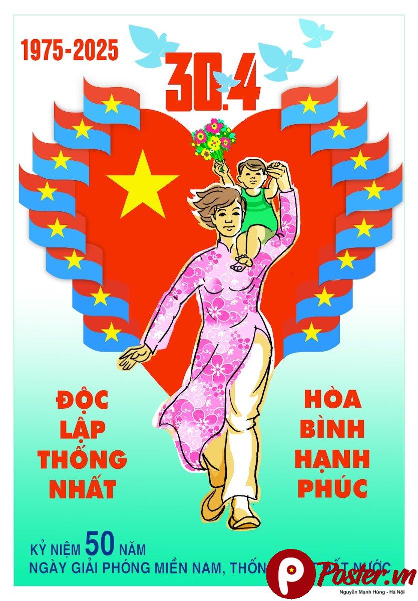 Poster 30/4 Giải Phóng Miền Nam