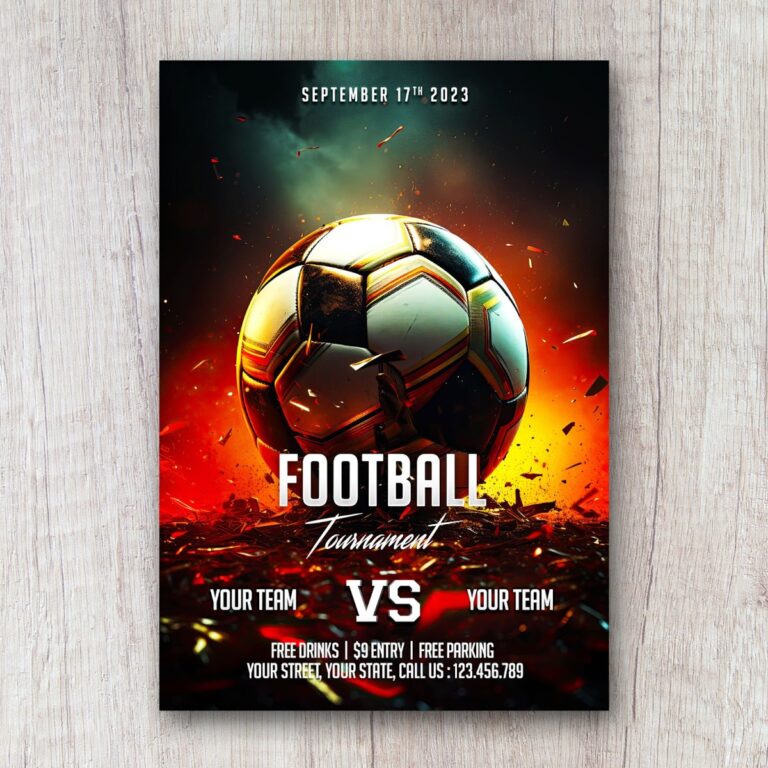 Poster giải đấu bóng đá