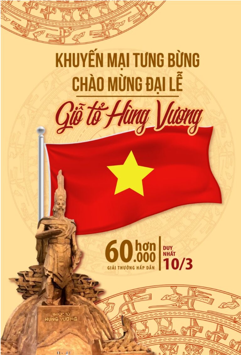 Poster Giỗ Tổ Hùng Vương