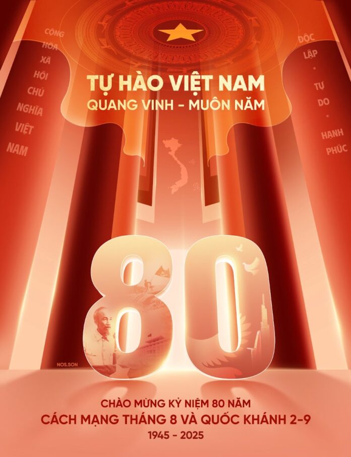 Poster kỷ niệm 80 năm Cách mạng Tháng Tám