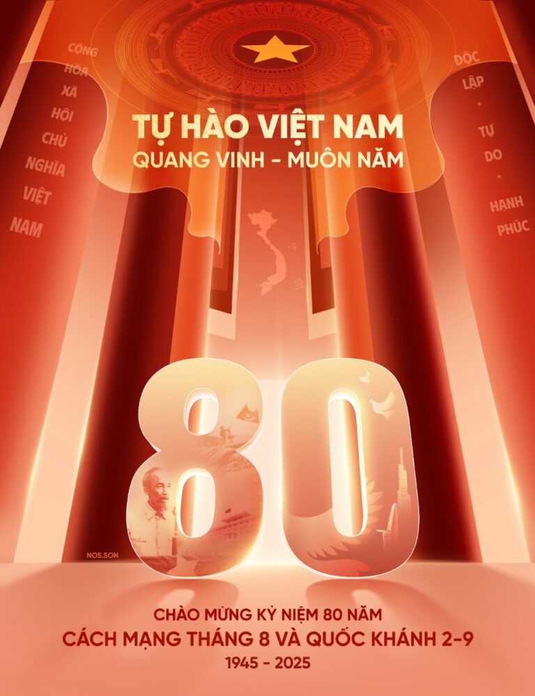 Poster kỷ niệm 80 năm Cách mạng Tháng Tám