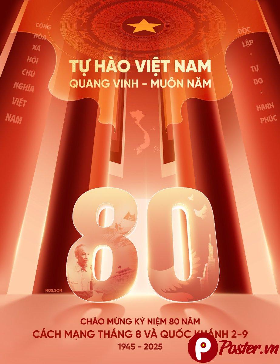 Poster kỷ niệm 80 năm Cách mạng Tháng Tám