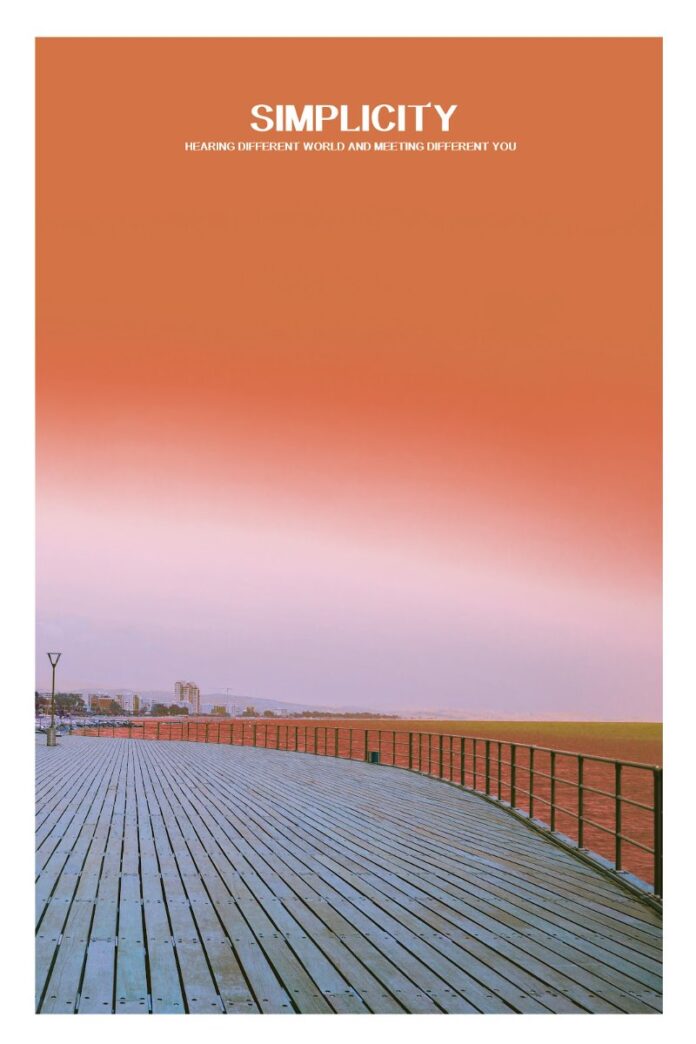 Poster phong cảnh đơn giản