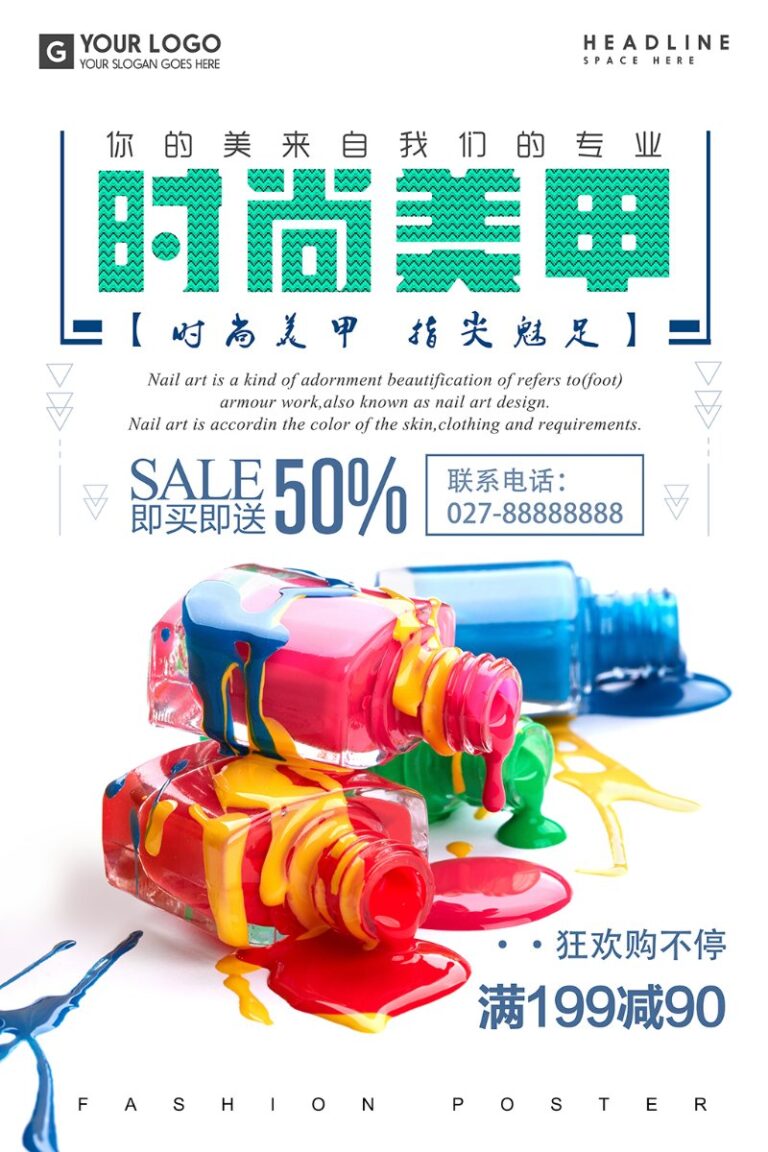 Poster Nail Art Thời Trang