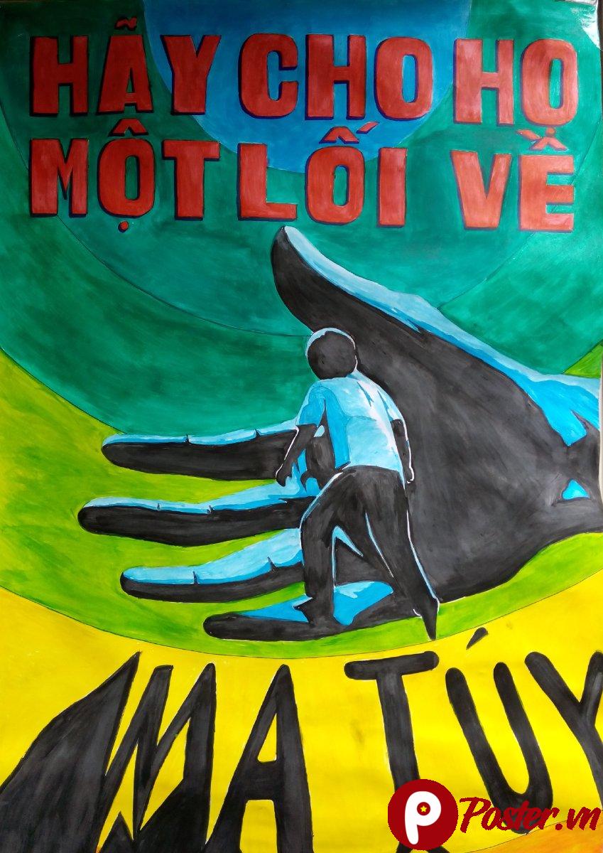 Poster tuyên truyền chống ma túy