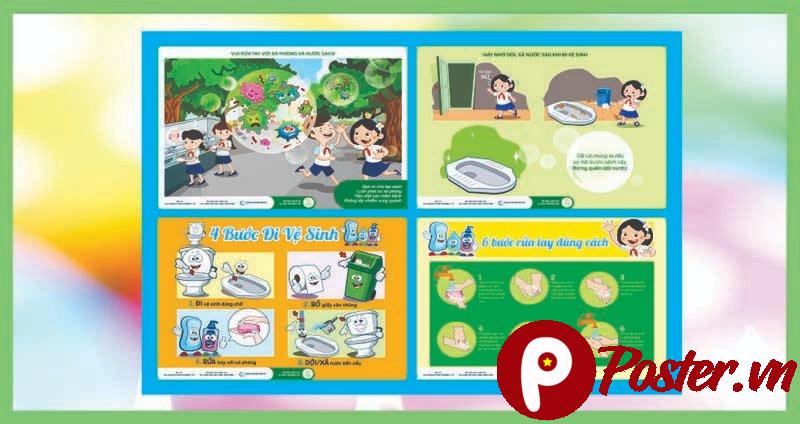 Poster vệ sinh học đường