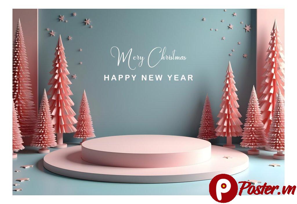 PSD Background Giáng Sinh Tết 3D Đỏ Vàng Cao Cấp