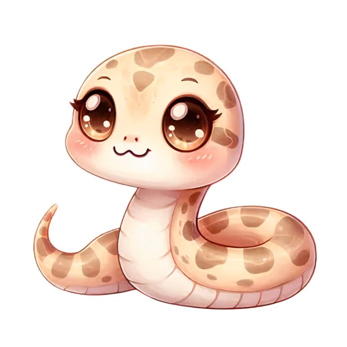 Rắn con hoạt hình dễ thương