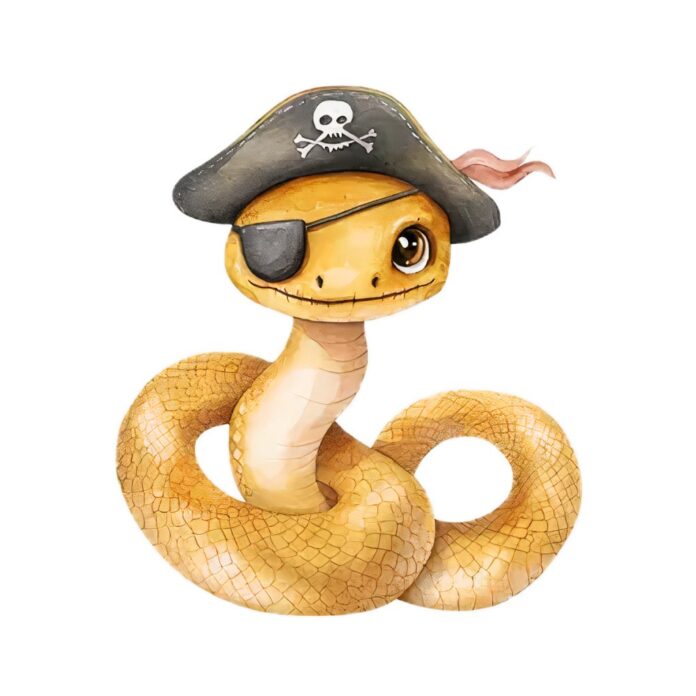 Rắn hoạt hình cướp biển