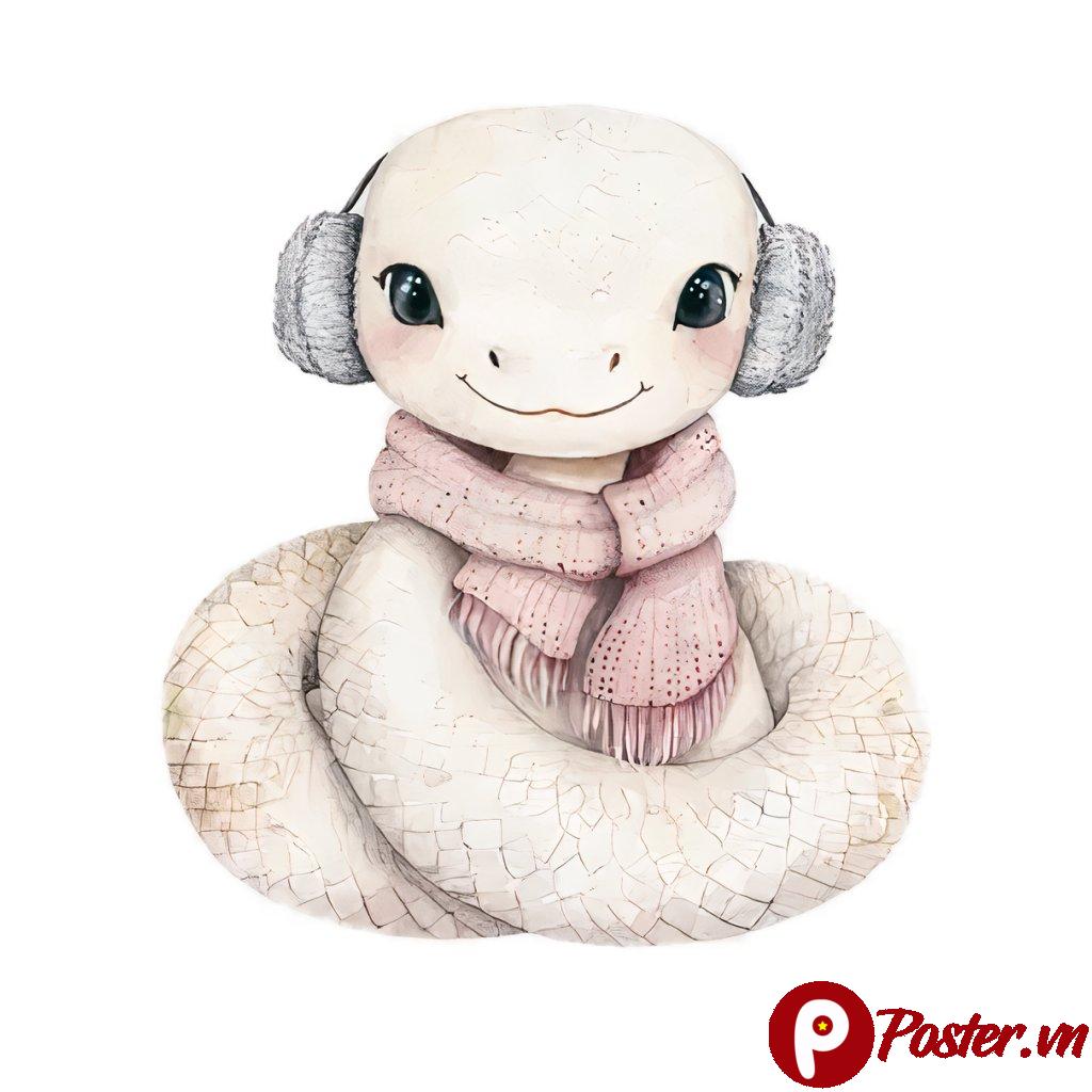 Rắn hoạt hình dễ thương