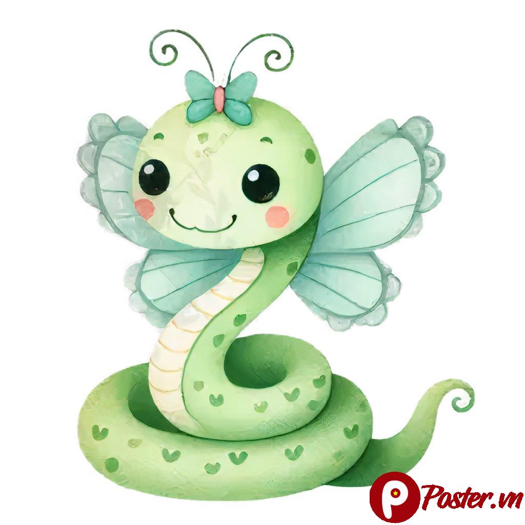 Rắn hoạt hình dễ thương