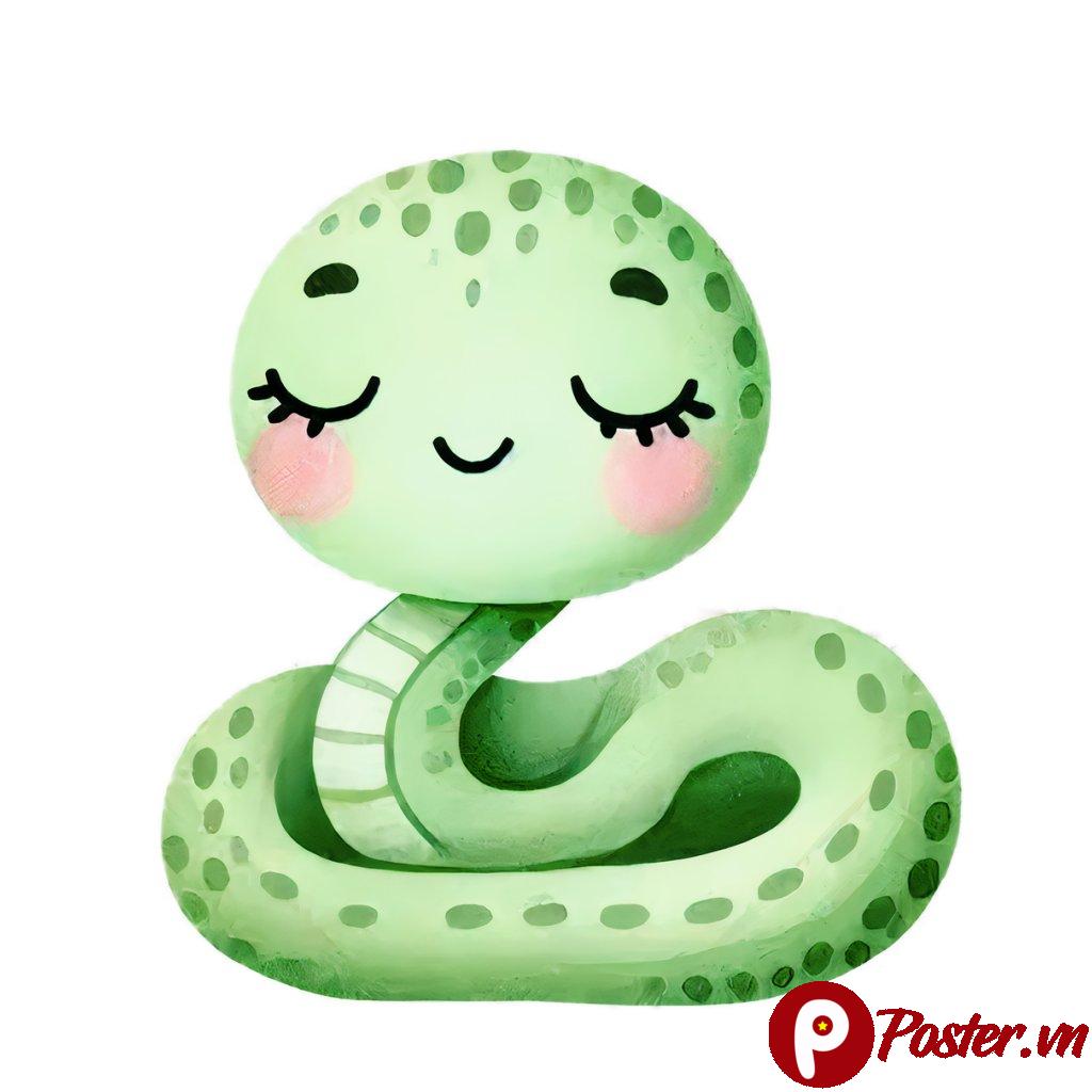 Rắn hoạt hình dễ thương