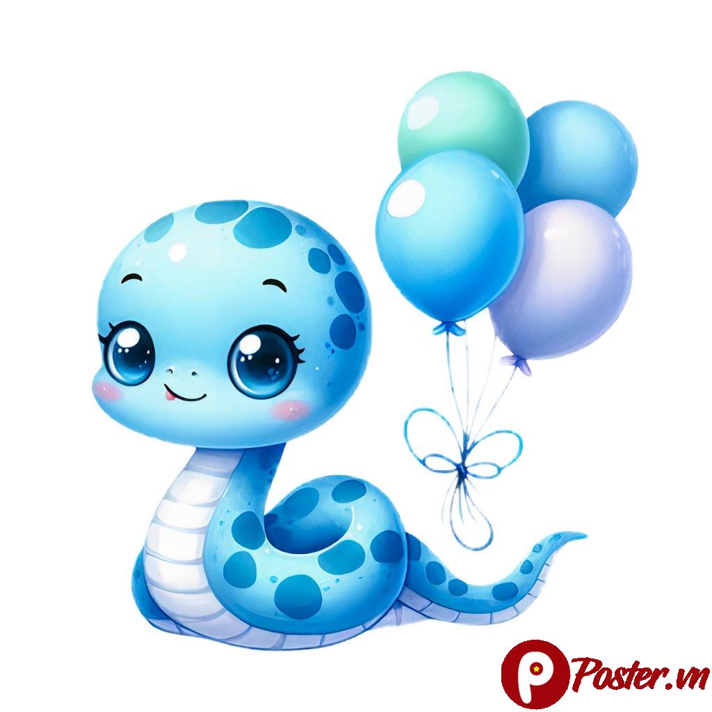 Rắn hoạt hình dễ thương