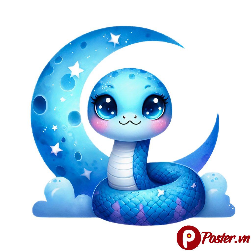 Rắn hoạt hình dễ thương vector