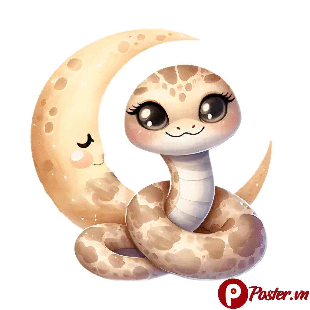 Rắn hoạt hình dễ thương