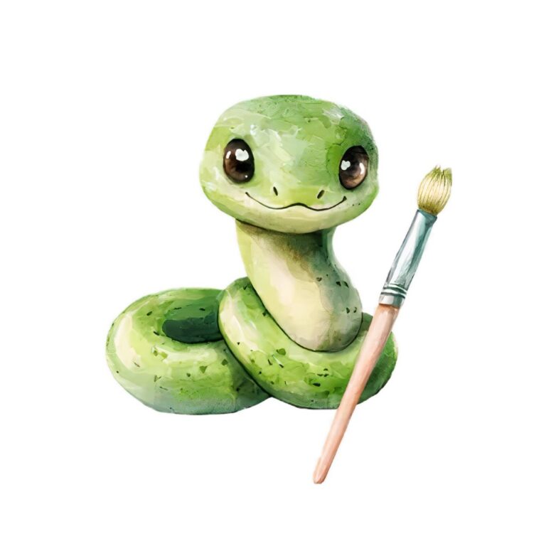 Rắn hoạt hình dễ thương