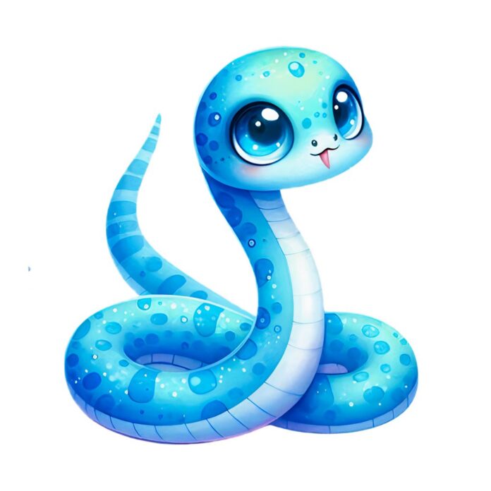 Rắn hoạt hình dễ thương vector