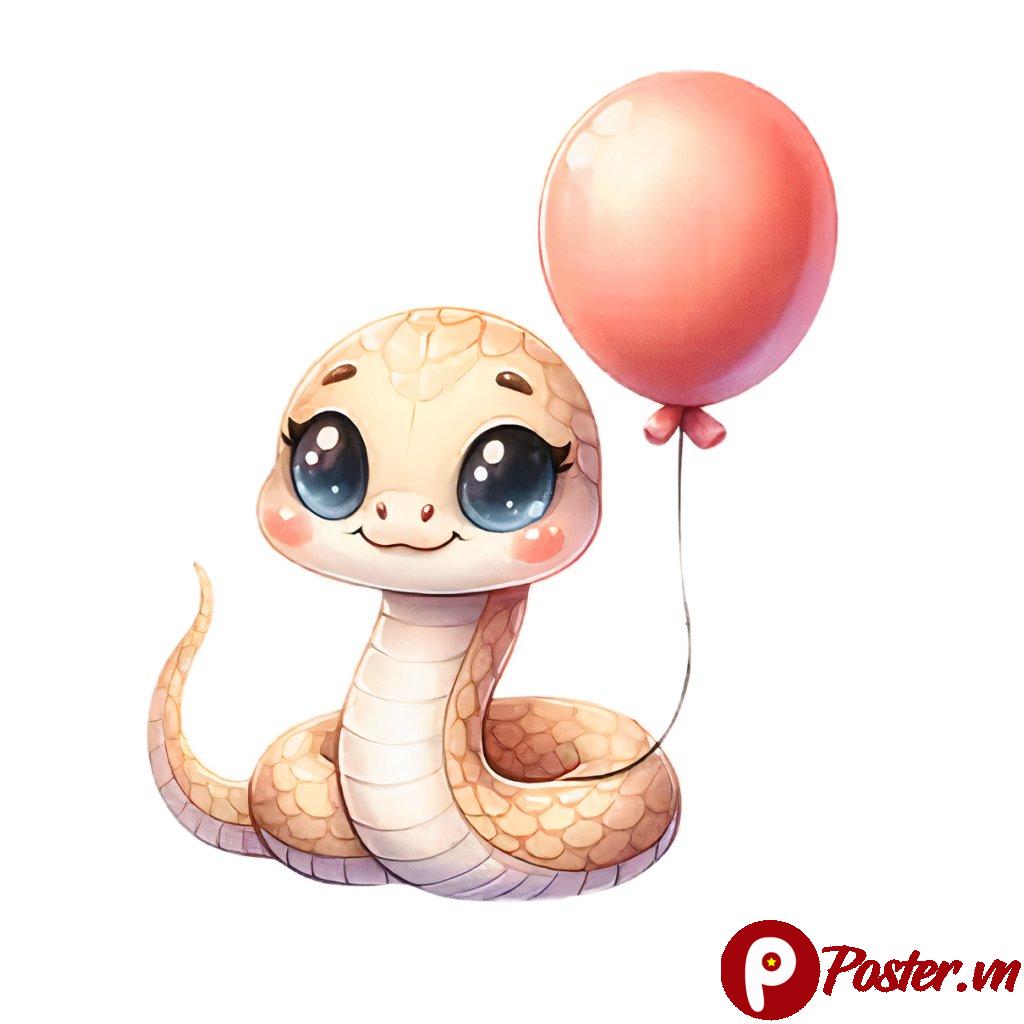 Rắn hoạt hình dễ thương