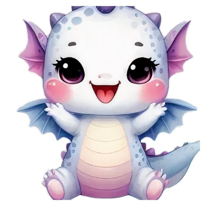 Rồng con dễ thương vector