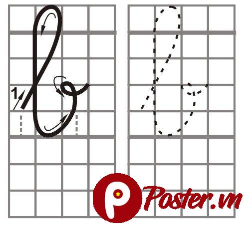 Hướng dẫn tập viết chữ b thường