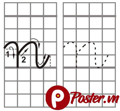 Hướng dẫn tập viết chữ n