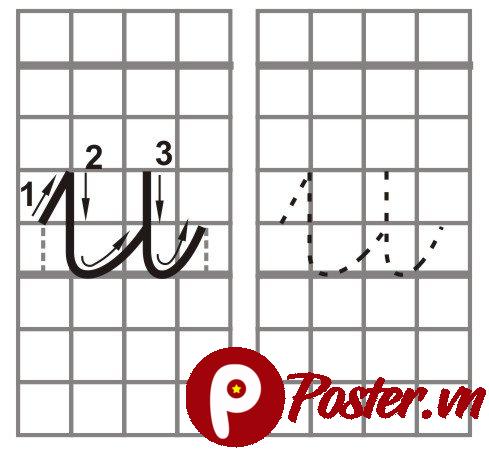 Hướng dẫn tập viết chữ u