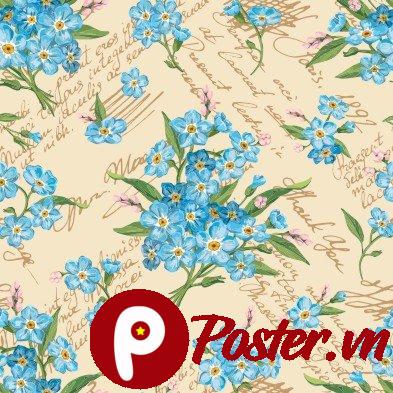 Textura Hoa Lưu Ly Cổ Điển