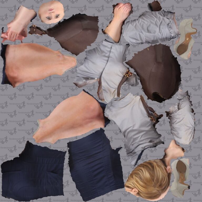 Texture 3D model người nữ