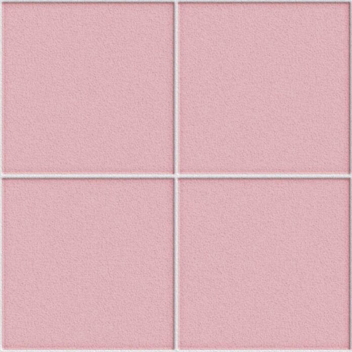 Texture gạch hồng tối giản đẹp, nền gạch ốp tường màu hồng phấn với đường ron trắng sắc nét, phong cách hiện đại cho thiết kế nội thất và đồ họa.