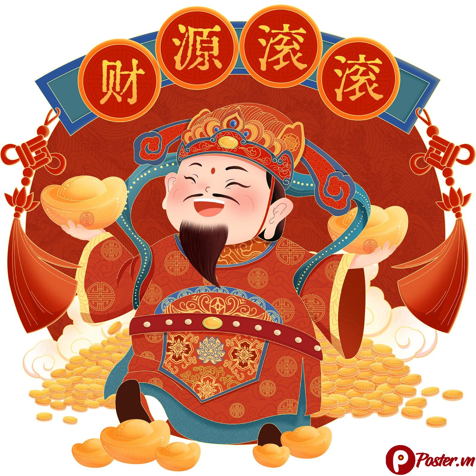 Thần Tài Chibi PSD - Tết May Mắn, Phú Quý - 10Y00VVw1RhmVhykBgmx71w41jZZtDpwQ