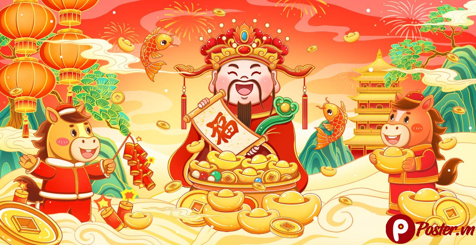 Thần Tài Chiêu Tài Tiến Bảo PSD Tết Đẹp - 1TEolRgxuVwWM-pruBS5lL_muEy52Mtv6