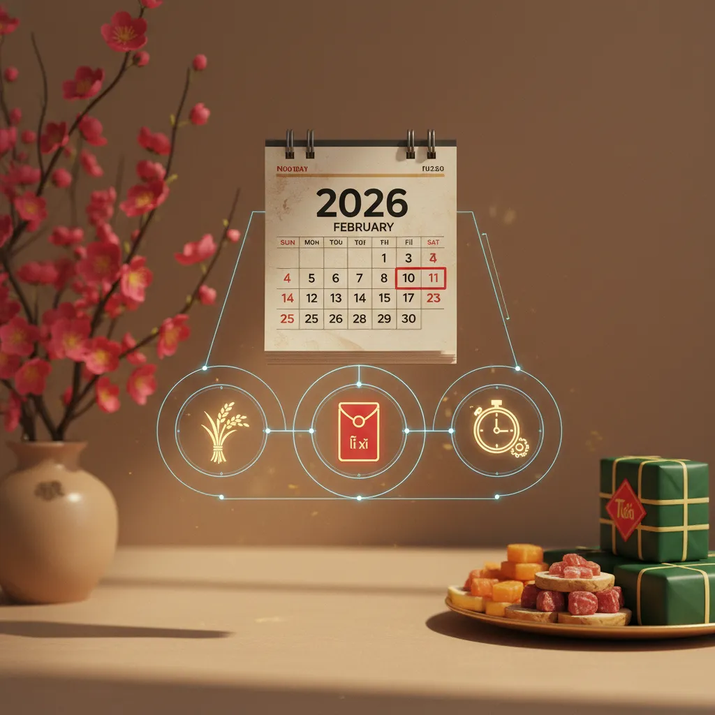 Lịch Tết 2026 và các mẹo chuẩn bị cho một mùa Tết Nguyên Đán Bính Ngọ ấm áp và trọn vẹn.