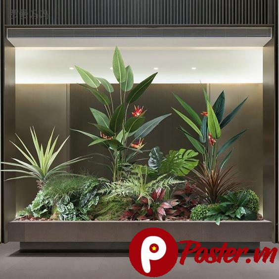 Thiết kế nội thất cây xanh hiện đại