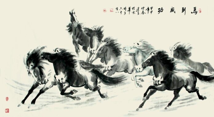 Tranh 3D Mã Đáo Thành Công