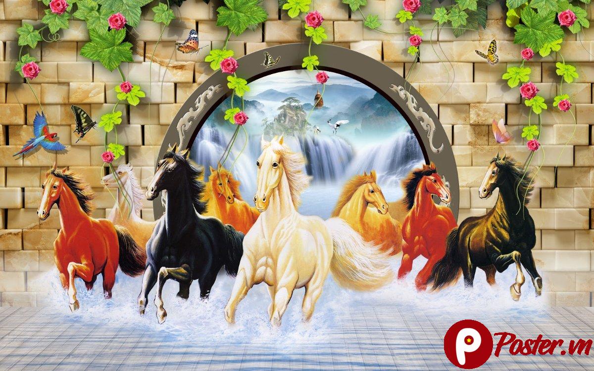 Tranh 3D Mã Đáo Thành Công - Preview 2