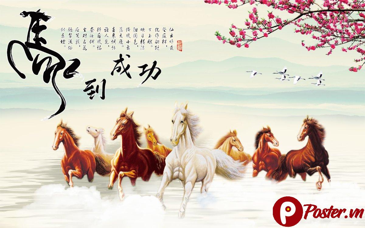 Tranh 3D Mã Đáo Thành Công - Preview 6