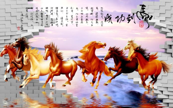 Tranh 3D Mã Đáo Thành Công