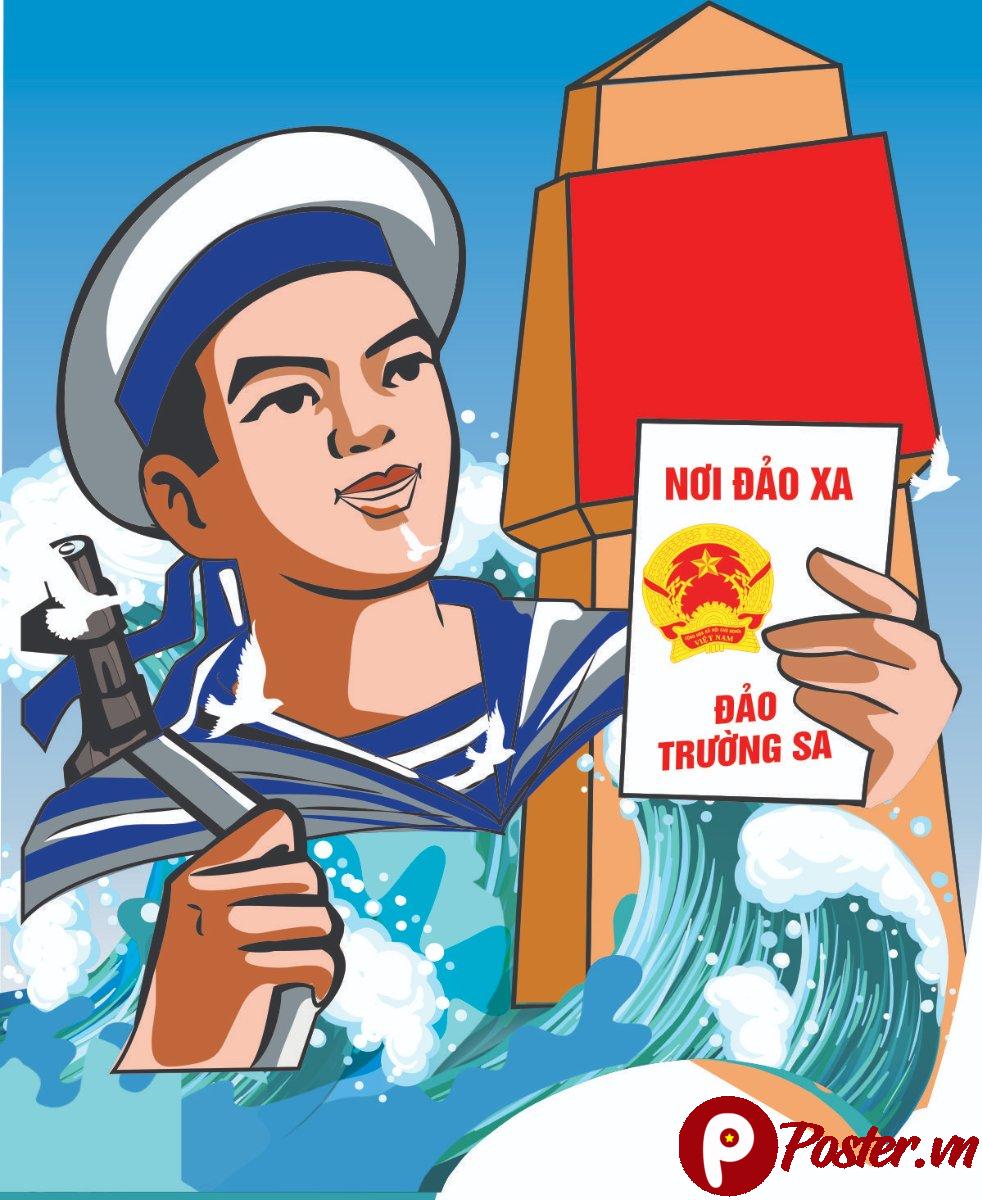 Tranh cổ động tuyên truyền biển đảo