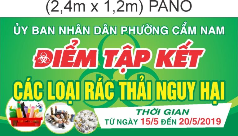 Tranh cổ động về sinh rác thải