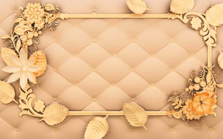 Tranh dán tường 3D hoa văn sang trọng