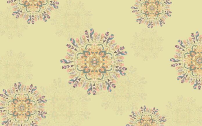 Tranh dán tường Mandala họa tiết