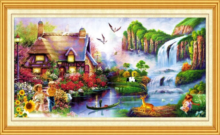 Tranh dán tường phong cảnh 3D 053TCA